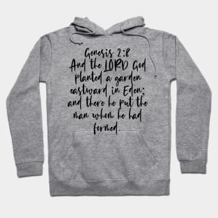 Genesis 2:8 Bible Verse Hoodie